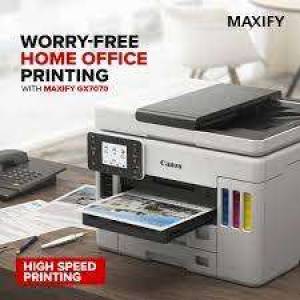 8成防水墨合個人公司有快速雙面copyCanon MAXIFY GX7070加墨式高速噴墨Printer