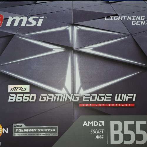 漢科行貨有單保到 6/2024 MSI B550 Gaming Edge wifi ATX AMD non X470 X570 B450