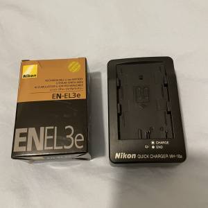 Nikon EN-EL3e + MH-18a charger