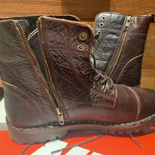全新 真皮 皮靴 new leather shoes boots