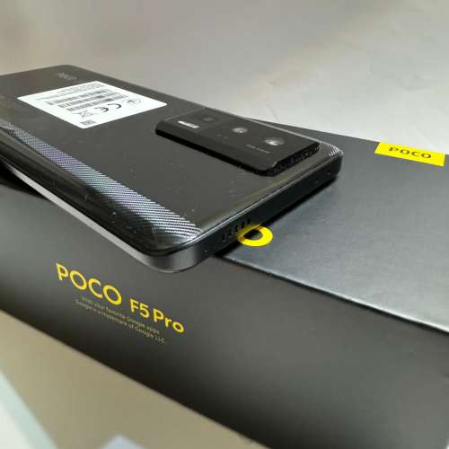 POCO F5 Pro Black 高配12G+512G 香港行貨 99%新 豐澤單有保，只有盒和套同單據，機...