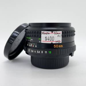 99% New Minolta 50mm F1.7手動鏡頭, 深水埗門市可購買