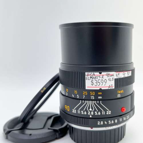 99% New Leica Elmarit-R 90mm F2.8手動鏡頭, 深水埗門市可購買