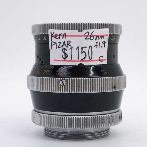 98% New Kern Pizar 26mm F1.9手動鏡頭, 深水埗門市可購買