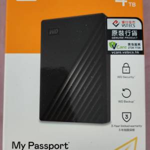 2.5" 4T WD Passport外置硬碟