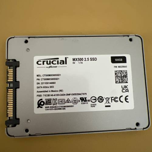 Crucial SATA SSD 500gb