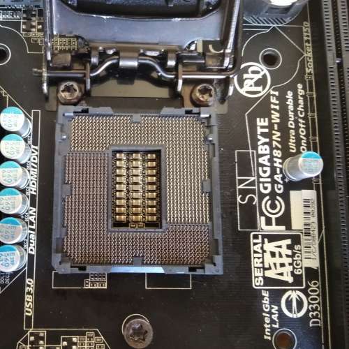 (ITX) 新淨技嘉H87N Wifi 底板跟背板 (運作正常)