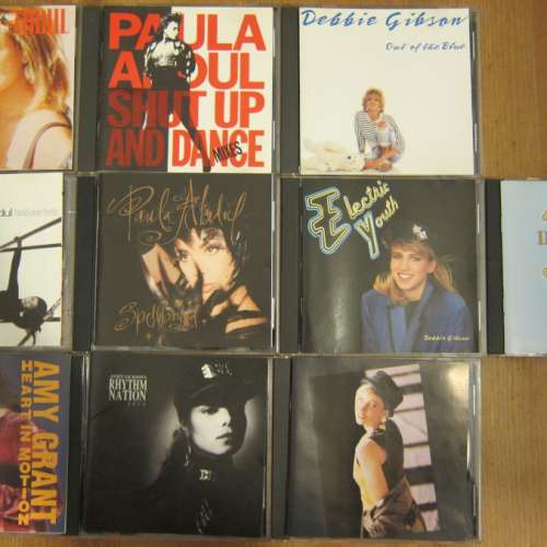 十隻 Madonna / Debbie Gibson / Paula Abdul 等 pop rock CD