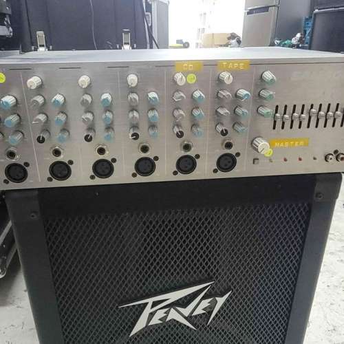 112dc peavey + samson s6 mixer amplifier