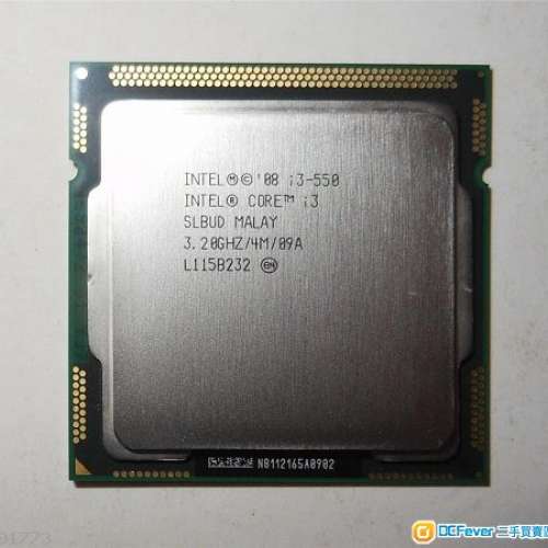 Intel Pentium G6950 2.80GHz, Core i3-550 3.20GHz, Core i3-530 2.93GHz CPU.