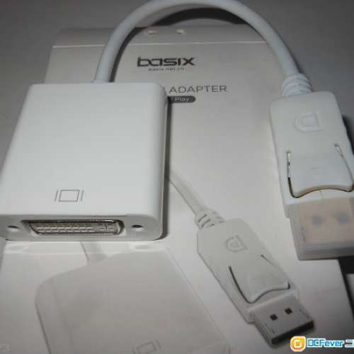 Basix DisplayPort 轉 DVI 轉換器(全新).