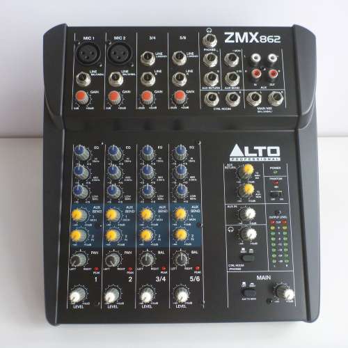 ALTO ZMX862 6-Channel,2-Bus Mixer 混音器
