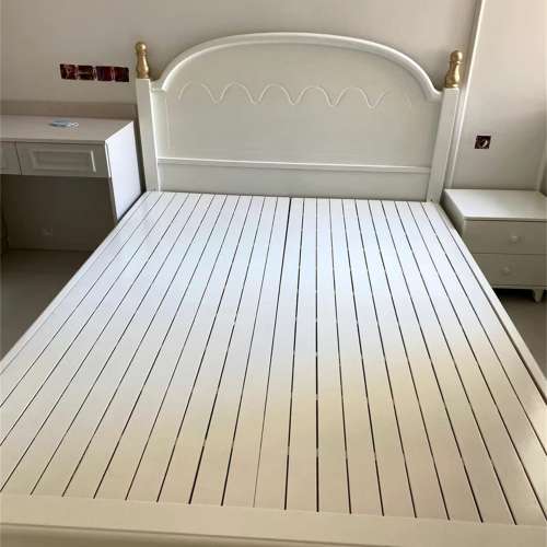 white solid wood bed american style bed
