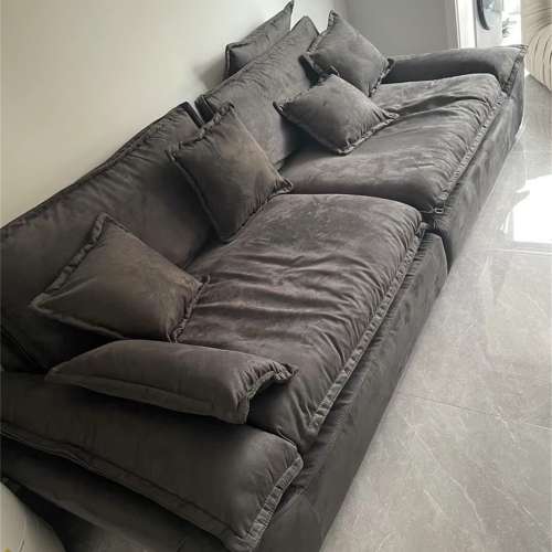 奶油科技布艺沙发