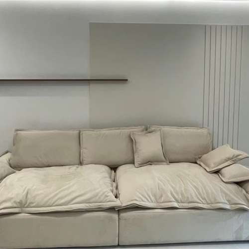 奶油科技布艺沙发