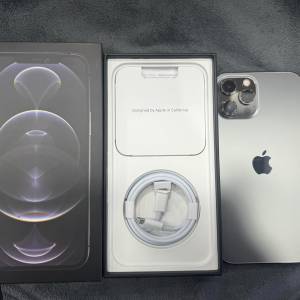 99%New iPhone 12 Pro Max 256GB 黑色 香港行貨 電池效能98% 全套有盒有配件 自用首...