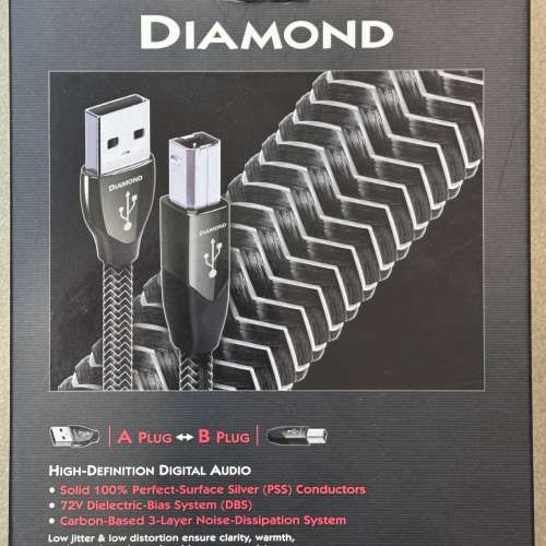 Audioquest AQ Diamond USB cable A to B 1.5M