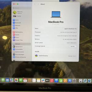 95% new MacBook Pro 2018 i7 32gb ram 1tb ssd