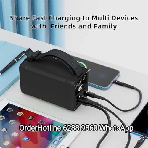 Power Bank 60000 mAh w/ digital power display + LED Torch. 高品質充電寶 移動電源