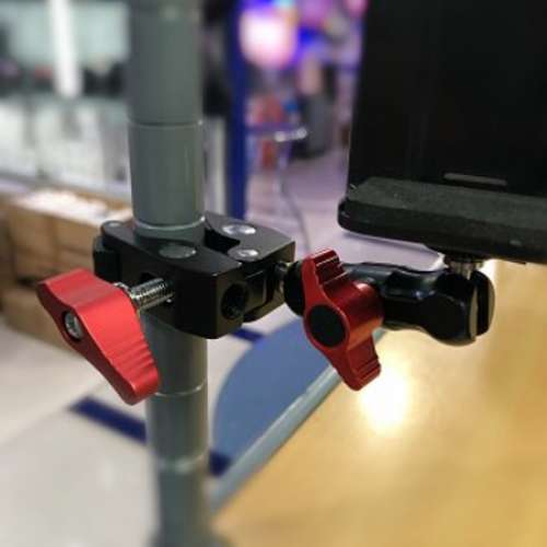 全新免提多角度調校手機/相機/平板電腦欄杆支架, 深水埗可購買, 順豐免郵或7仔自取