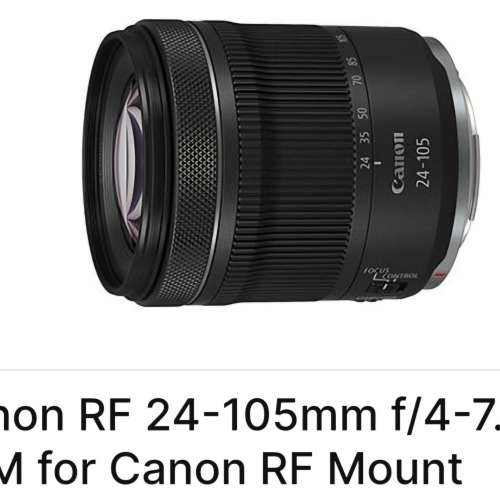 全新 Canon RF 24-105mm f4-7.1 IS STM (拆 Kit RF-Mount 輕巧小天涯鏡) - 全新水貨