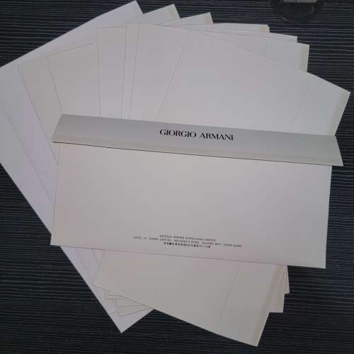 ***一套價 Giorgio Armani 信紙 信封 Letter Paper & Envelop Total One Set Price