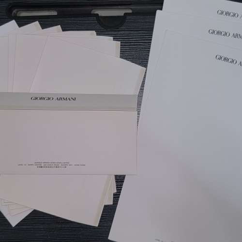 ***一套價 Giorgio Armani 信紙 信封 Letter Paper & Envelop Total One Set Price