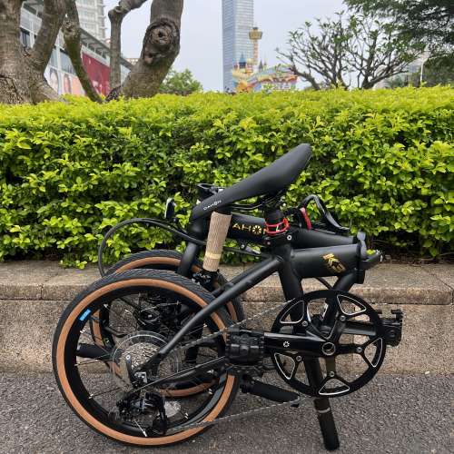 (小量現貨) 黑金色特別版 頭柱內摺版馬甲線款 DAHON K3 PLUS 9速 16吋349 碟剎 鋁...