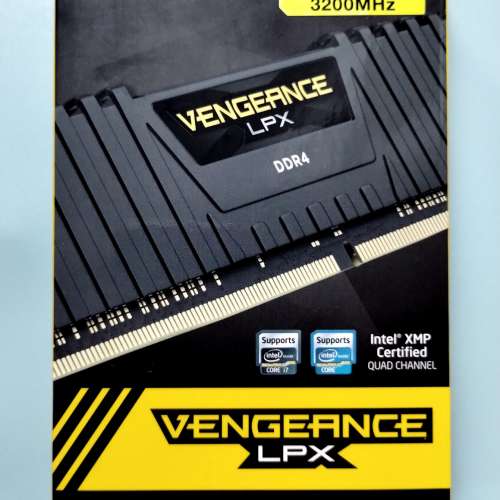 全新Corsair Vengeance LPX DDR4 3200MHz CL16 32GB x 4 (128GB) kit