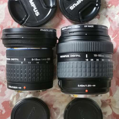 Olympus zd 9-18mm & zd 18-180mm