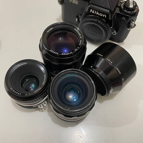 Nikon FE2 + 35mm + 50mm + 105mm 菲林相機 單反 鏡頭