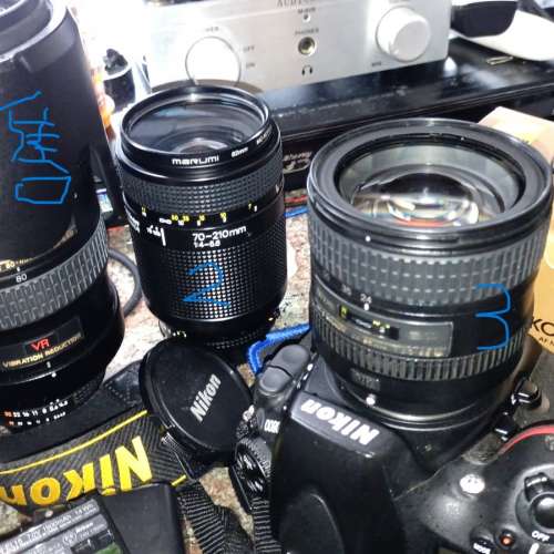 Nikon D800機身連3支原廠鏡及一支副廠TAMRON 微距鏡全套=$6900