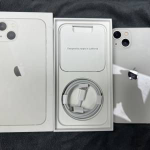 99%New iPhone 13 128GB 白色 香港行貨 電池效能98% 全套有盒有配件 自用首選超值