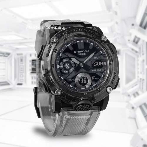 Montres Company 香港註冊公司 (28年老店) CASIO G-SHOCK 卡西歐 透明錶帶 黑灰色 ...