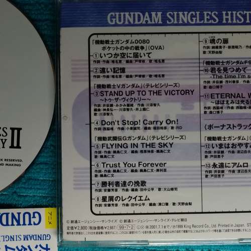 高達 Gundam / Blood+ / 北斗の拳 / 天威勇士 / 深山太保 / 絕對無敵