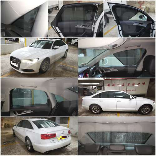 Audi A6 RS6 全車磁石濾光窗網太陽擋