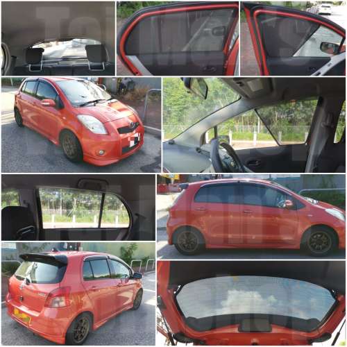 Yaris Echo Verso Funcargo 全車磁石濾光窗網太陽擋