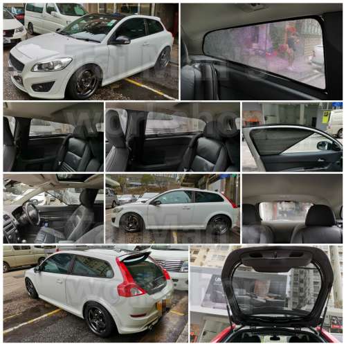 Volvo XC90 XC60 XC40 S80 S60 C30 全車磁石濾光窗網太陽擋
