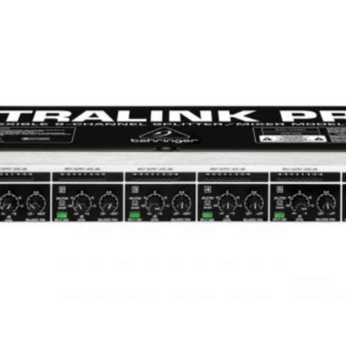 Behringer Ultralink Pro Mx882 機架式混音器, 八通道分配器/混頻器, 寬頻率範圍 ，...