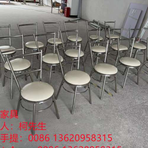 WhatsApp：0086 13620958315餐厅餐椅，不锈钢单櫈，卡位梳化，带抽桶餐檯