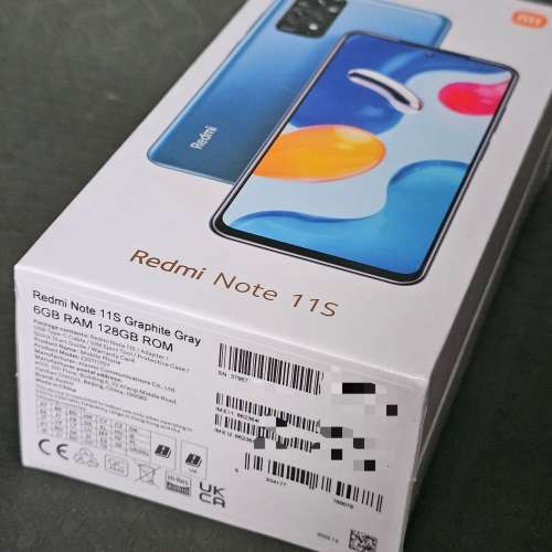 全新 100% New 平價1億像素手機 Redmi Note 11S 4G (6+128GB) Gray