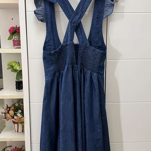 Niffeilu 妮菲学院 薄身背心牛仔裙