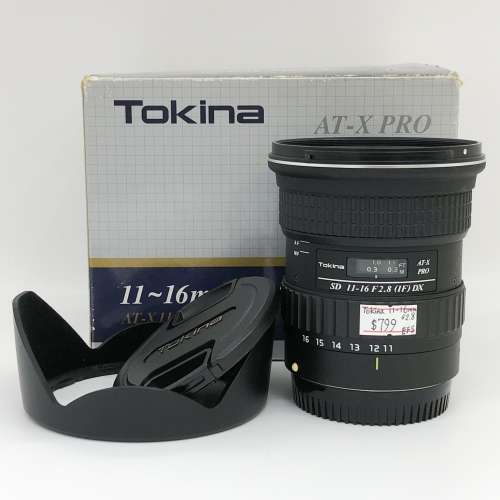 98% New Tokina ATX PRO 11-16mm F2.8 IF DX 自動對焦鏡頭, 深水埗門市可購買