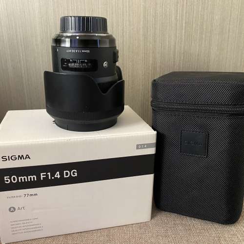 極少使用Sigma 50mm F/1.4 DG Art (Nikon F mount) (送四件贈品總值近千元）