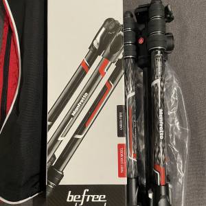 99% New Manfrotto Befree Advanced Carbon Fibre Travel Tripod twist, ball head