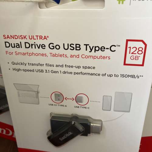 全新 Sandisk Netac 128G usb 3.0 otg 手指 可先過數包平郵