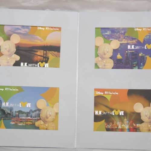 米奇老鼠明信片(香港景色) - 特別版