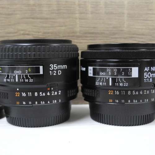 Nikon AF50mm f1.8  / 35mm f2 定焦鏡