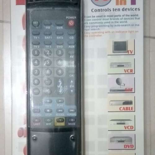Universal Remote (萬用遙控器) (10 in 1 Controls ten devices ～ AV Devices) (9...