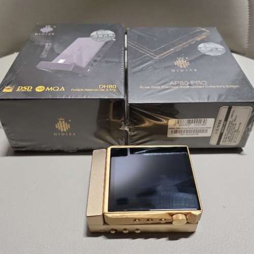HIDIZS AP80 PRO + DH80 Rose Gold Stainless Steel Limited Edition DAP